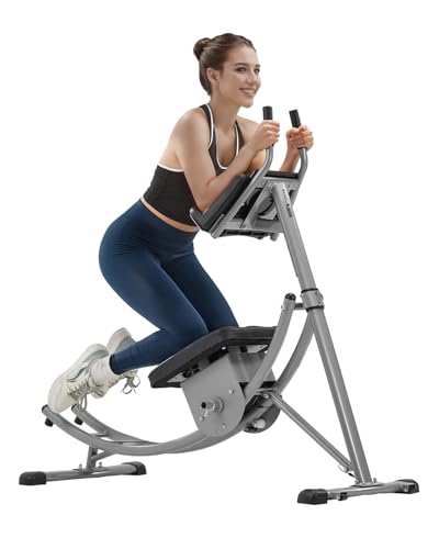 Vevor Ab Workout Machine, Attrezzatura Per Allenamento Addominale Core, Capacità 136 Kg, Allenamento Della Forza Ab Cruncher, Attrezzo Pieghevole Rego