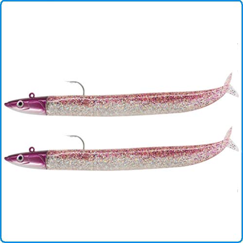 Fiiish - Crazy Sand Eel - 12 Cm - Double Combo Off Shore - 15G - Purple Glitter - Cse1290