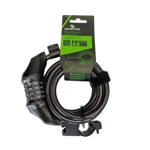 Antifurto A Cavo Syncros Essentials Combination Cable Lock Sl-03 10X1800Mm Pk12