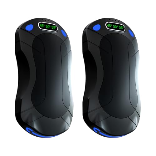 Jinlaili Scaldamani Ricaricabile Usb, Split Scaldamani Magnetico 2 In 1, Scaldamani Elettrico Portatile Con Display Digitale, 3 Livelli Di Calore, Inv