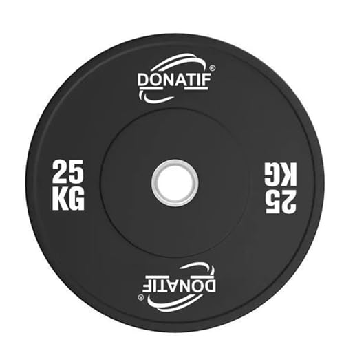 Donatif Dischi Palestra Per Bilanciere Olimpico 50 Mm, Dischi Palestra 25 Kg Bumper, Palestra E Home Gym, Dischi Pesi Palestra, Dischi 25 Kg Pesi Bila