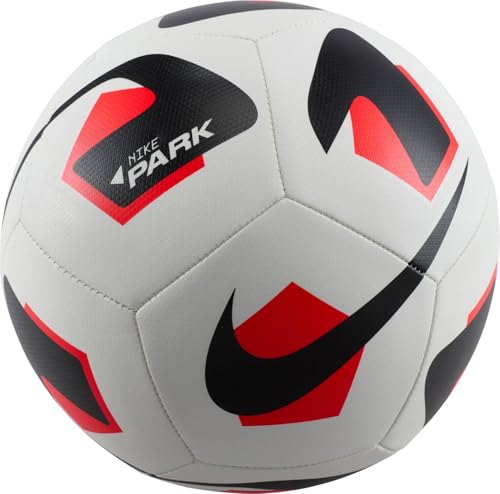 Nike Fz7551-100 Nk Park Team - 2.0 - Fa24 Pallone Da Calcio Ricreativo Unisex White/Bright Crimson/Black Taglia 5