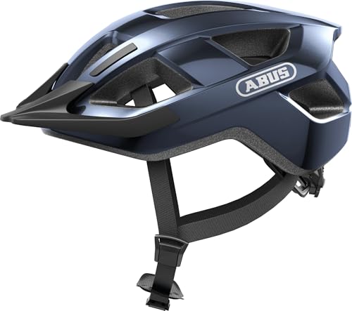 Abus Aduro 3.0 Led, Casco Da Bicicletta Unisex Adulto, Blu (Midnight Blue), L (58-62 Cm)