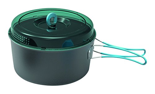 Highlander, Pentola In Alluminio Con Coperchio, Nero (Schwarz)