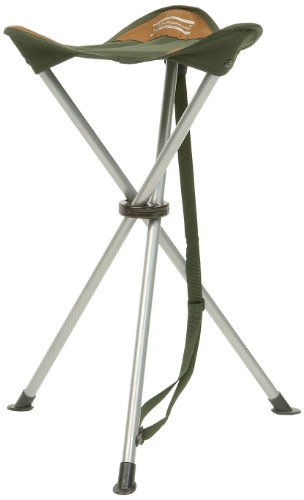 Shakespeare 641-1154481 Compact Sgabello Pieghevole Da Pesca, Carico 60 Kg, Altezza 60 Cm, Colore: Marrone/Verde