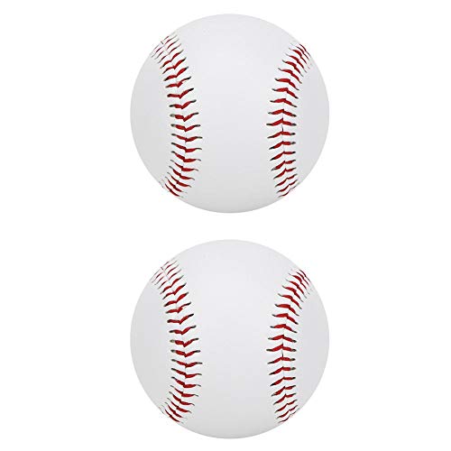 Baseball Morbidi, 2 Pezzi Pu Elastico Imbottitura Morbida Trainning Base Resistente All'Usura Batting Practice Softball Leg Bat Bat Hit(Baseballs)