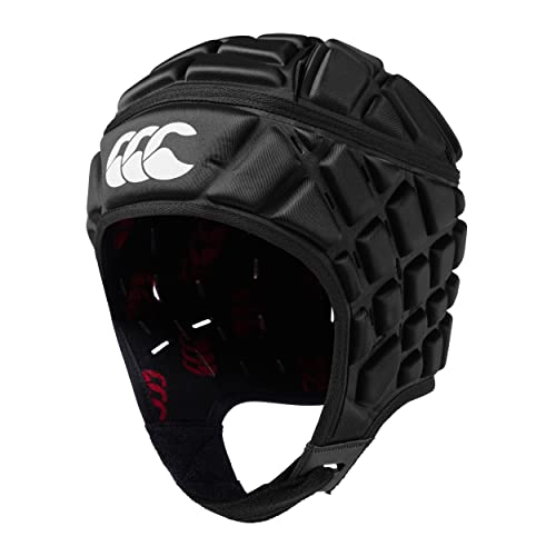 Canterbury Headguard, Caschetto Raze Unisex, Nero/Rosso, S