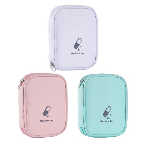 Borsa Medica Da Viaggio, 3 Pezzi, Borsa Medica Portatile, Piccolo Kit Di Pronto Soccorso, Borsa Medica Da Campeggio, Borsa Medica Di Backup A Casa