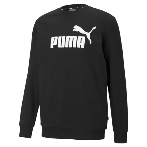 Pumhb|#Puma Ess Big Logo Crew Tr, Felpa Men'S, Puma Black, 3Xl