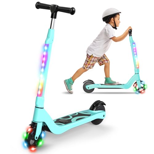 Sisigad Monopattino Elettrico Per Bambini Da 6 A 12 Anni, Monopattino Elettrico Per Bambini Da 5,3 Pollici, Con Luci Led Lampeggianti E 3 Altezze Rego