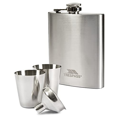 Trespass Dram Cask Fiaschetta In Acciaio Inox, Colore: Argento