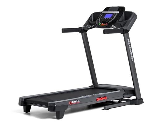 Schwinn Fitness Tapis Roulant Elettrico 510T, Nero/Rosso, Taglia Unica