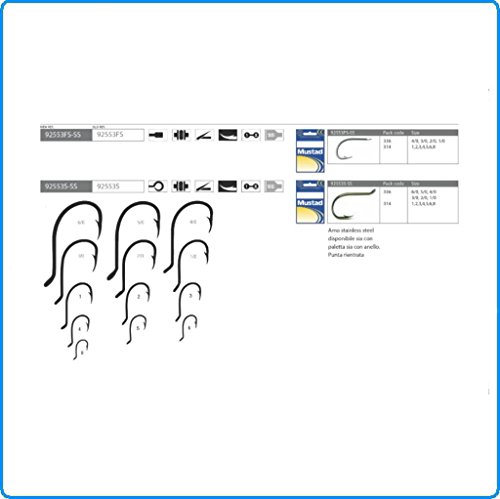 Amo Mustad 92553S-Ss 25Pz (Size 5/0)