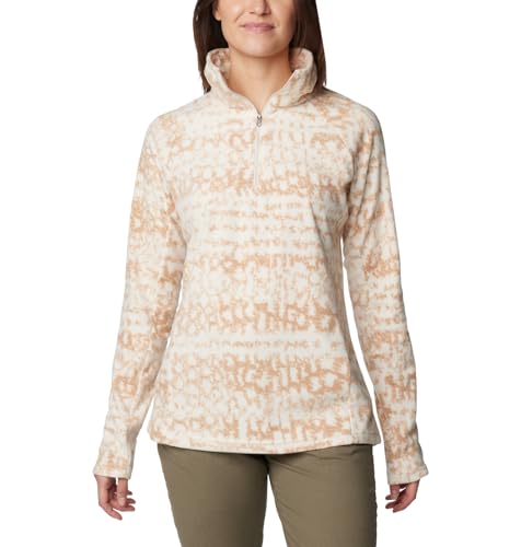 Columbia Glacial Glacial Vi Print, Maglia In Pile Con Cerniera Corta Da Donna