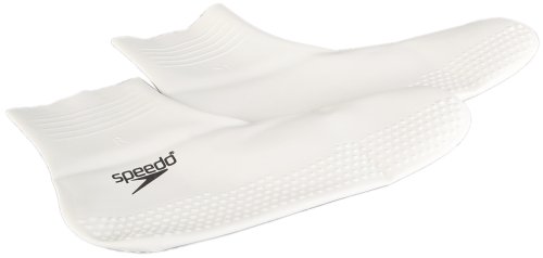 Speedo Unisex Latex Sock | Pool Essentials, White/Black, M