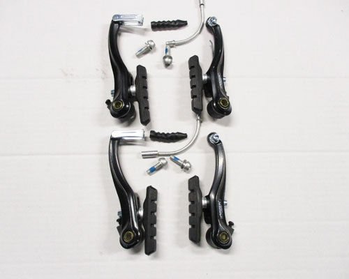 Artek Set Freni Nt 210 Dg Neri Bici Mtb V-Brake Alluminio Anteriore E Posteriore