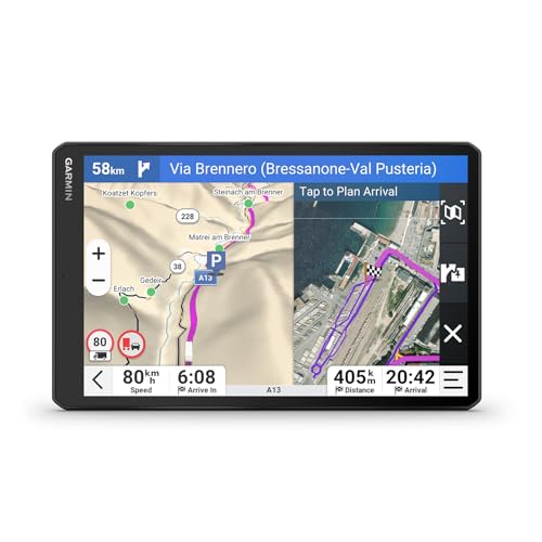 Garmin Dēzl Lgv720, Gps Per Autocarri Con Display Luminoso Da 7'', Informazioni Sul Traffico In Tempo Reale, Assistenza Vocale, Itinerari Personalizza