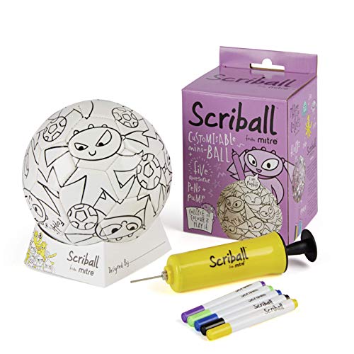 Mitre Scriball Ooodles Mini Pallone Da Calcio Personalizzabile, Regalo Ottimo Per Tutte Le Occasioni, Fophi, Taglia Unica