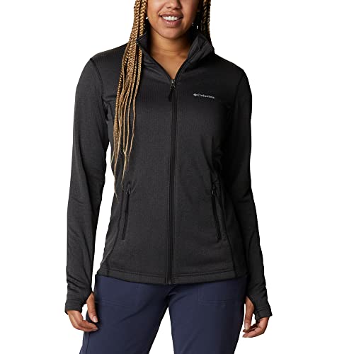 Columbia W Park View Grid Fleece Full Zip Giacca In Pile Con Cerniera Intera Per Donna, Xs