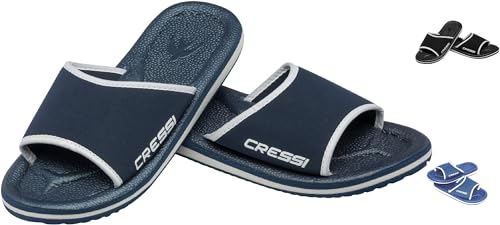 Cressi Lipari Ciabatta Per Spiaggia E Piscina, Unisex, Blu/Bianco, 37