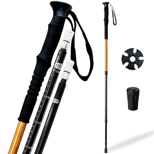 Bastone Da Trekking Con Bastone Telescopico Estensibile Da 65 A 135 Cm In Alluminio Leggero E Impugnatura Eva, Con Accessori Per Montagna E Asfalto, B