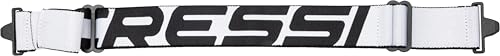 Cressi Original Textile Mask Strap For Scuba Snorkeling Mask Group E White/Black - Cinturino Originale Per Maschere Sub E Snorkeling, Bianco/Nero, Tag