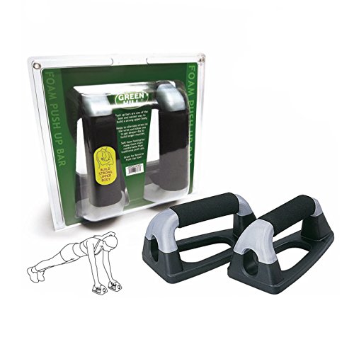 Maniglie Per Flessioni Green Hill Push Up Bar Per Potenziamento Muscolare (Grigio/Nero)