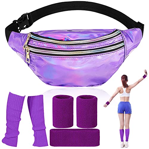 Bngxr Marsupio, Alla Moda Marsupio Donna Olografico, Marsupio Impermeabile Regolabile Per Esterni Per Corsa Ciclismo Escursione Campeggio