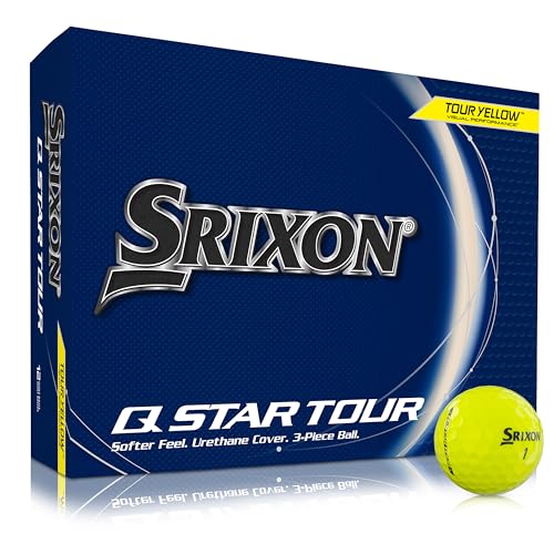 Srixon, New Q-Star Tour 5 2024 - Dozzina Di Palline Da Golf - Sensazione Morbida, Effetti, Prestazioni E Potenza - 3 Pezzi - Uretano - Accessori Da Go