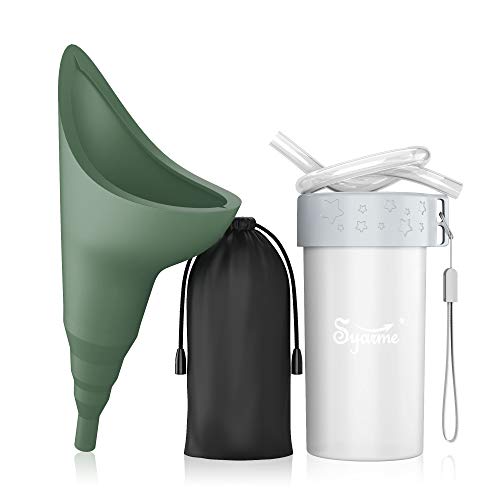 Pipi Donna In Piedi,Orinatoio Portatile Donna Reusable Small Folding Container With Extension Tube Adatto Per Viaggi,Festival,Campeggio, Ingorghi,Ecc.