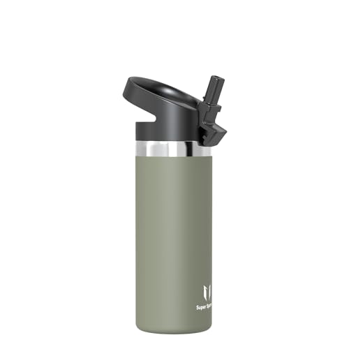 Super Sparrow Borraccia Termica Bambini - 500Ml - Swivelsip Inox Bottiglia - Senza Bpa Borracce Termiche, Borraccia Ergonomica Per Bambini, Scuola, Sp