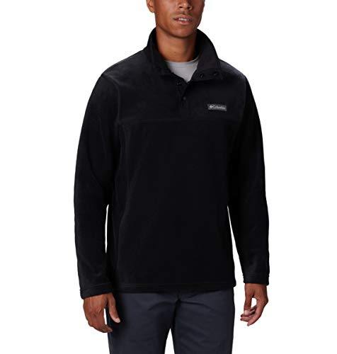 Columbia Steens Mountain Half Snap Felpa In Pile, Nero, L Uomo
