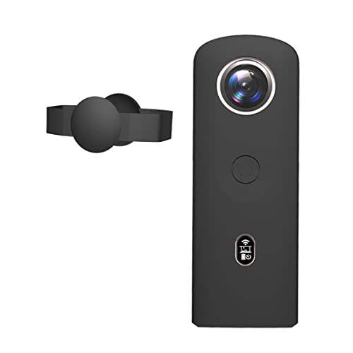 Fututech Custodia Protettiva In Silicone Con Coperchio Per Obiettivo Per Ricoh Theta Sc2 A 360°, Custodia Protettiva Per Fotocamera D'Azione, Antigraf