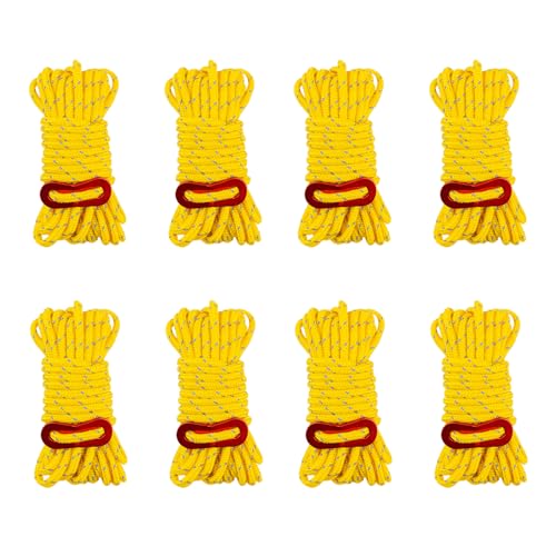 8 Pezzi Corda Per Tenda Riflettente, Corda Da Campeggio, Corda Riflettente Da Campeggio, Adatto Per Il Campeggio All'Aperto, Utilizzato Per Fissare Te
