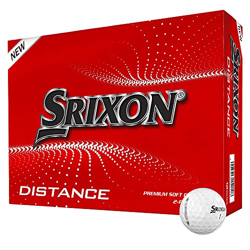 Srixon Distance 10 (Nuovo Modello) - Dozzina Di Palline Da Golf - Alta Velocità E Sensazione Reattiva - Resistente E Durevole - Accessori Da Golf Prem