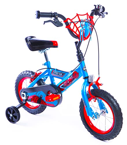 Huffy Marvel Spiderman-Bicicletta Da 12", Spider Man 12 Inch Bike Ragazzi, Blu, 30,5 Cm
