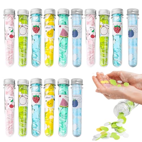Gbkdqq 16 Fogli Di Sapone, Fogli Di Sapone Da Viaggio, Sapone Portatile, Carta Usa E Getta, Mini Sapone, Per Campeggio, Escursioni, Viaggi (Serie Di F