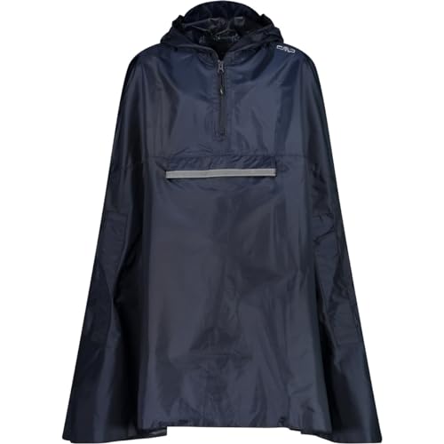 Cmp, Cappuccio Fisso Antipioggia Junior Cape, Black Blue, 164