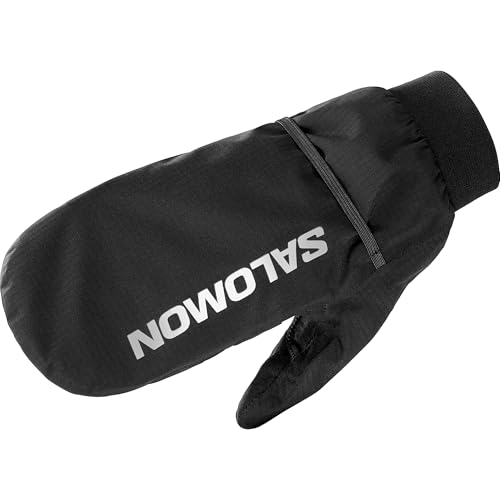 Salomon Bonatti Waterproof Guanti Trail Running Escursionismo Mtb Unisex, Protezione, Traspirabilità, Dettagli Riflettenti, Nero, M/L