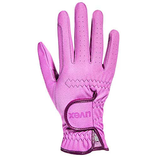 Uvex Sportstyle Kid, Guanti Da Equitazione Elasticizzati Per Bambini, Robusti, Ottimo Grip, Violet, 5