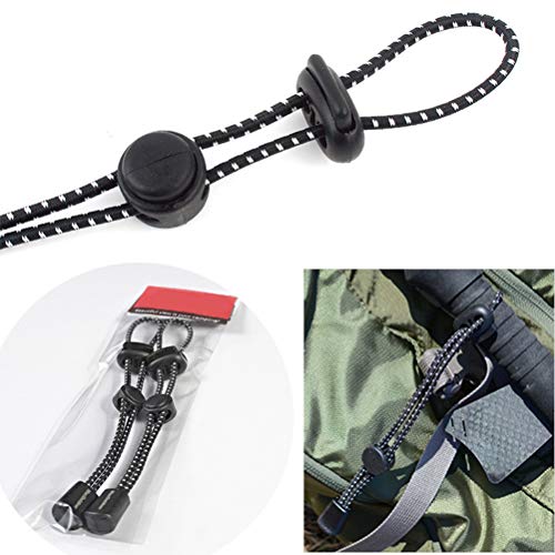 Ahagut Zaino Porta Bastoni Da Passeggio Bastone Da Passeggio Da Trekking Per Fissare La Corda Elastica Per Bastoncini, Penne, Bastoncini, Ecc, 2 Pezzi