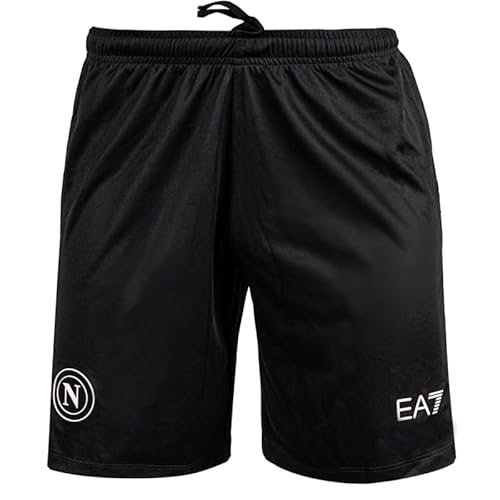 Ssc Napoli Pantaloncino Allenamento Azzurro, Ea7 Prodotto Ufficiale, Training Shorts Calcio 2024/2025 - M