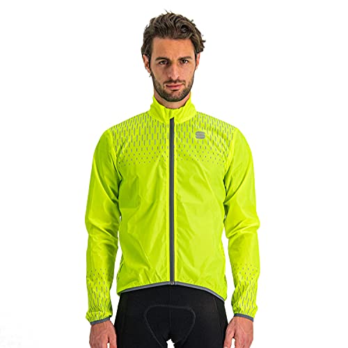 Sportful Reflex Jacket, Giacca Sportiva Uomo, Yellow Fluo, Xl