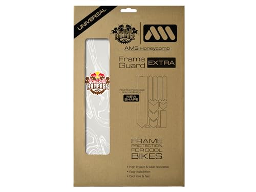 All Mountain Style Ams Frame Guard Extra-Red Bull Rampage Ridgeline White, Protezione Telaio Mtb Unisex-Adult