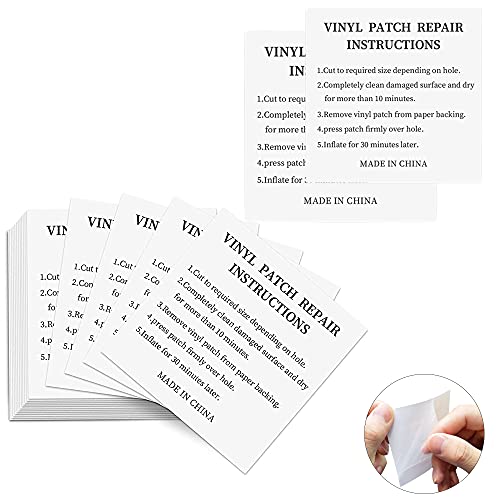 Toppe Di Riparazione, 30 Pezzi Autoadesiva Impermeabile Patch Di Riparazione Trasparente Nastro Per Toppa Piscina,Tenda Da Campeggio,Anelli Da Nuoto,G
