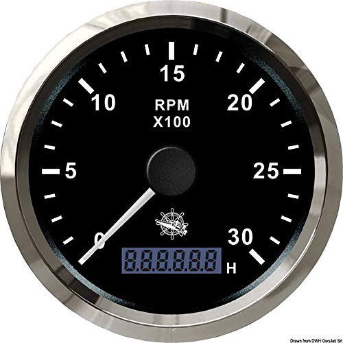 Osculati Contagiri 0-3000 Rpm Nero/Nera