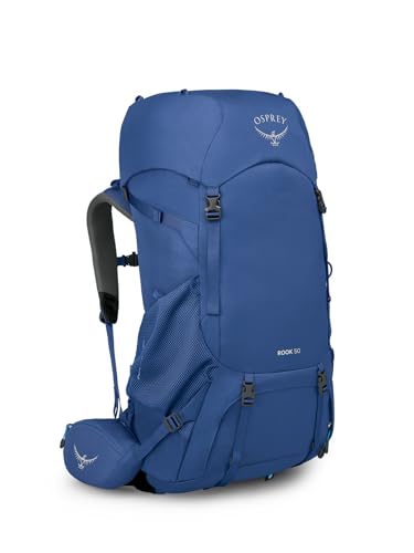 Osprey Rook 50 Men'S Backpacking Backpack Astology Blue/Blue Flame O/S