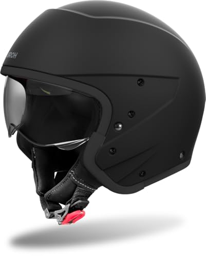 Airoh J111, Casco Unisex, Nero Opaco, S