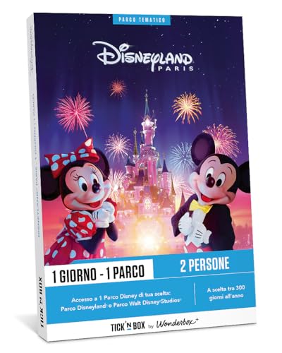 Tick&Box - Cofanetto Regalo - Disneyland 1 Giorno 1 Parco - 2 Persone - Parco Disneyland O Walt Disney Studio - Idee Regalo Per Una Coppia