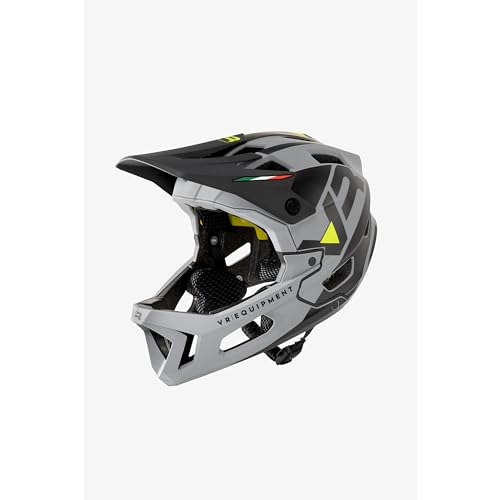 Valentino Rossi Full Face Mtb Mips, Casco Unisex Adulto, Grigio, Xl